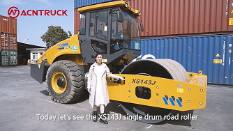 1 Unit XCMG XS143J Road Roller Exported to Fiji
