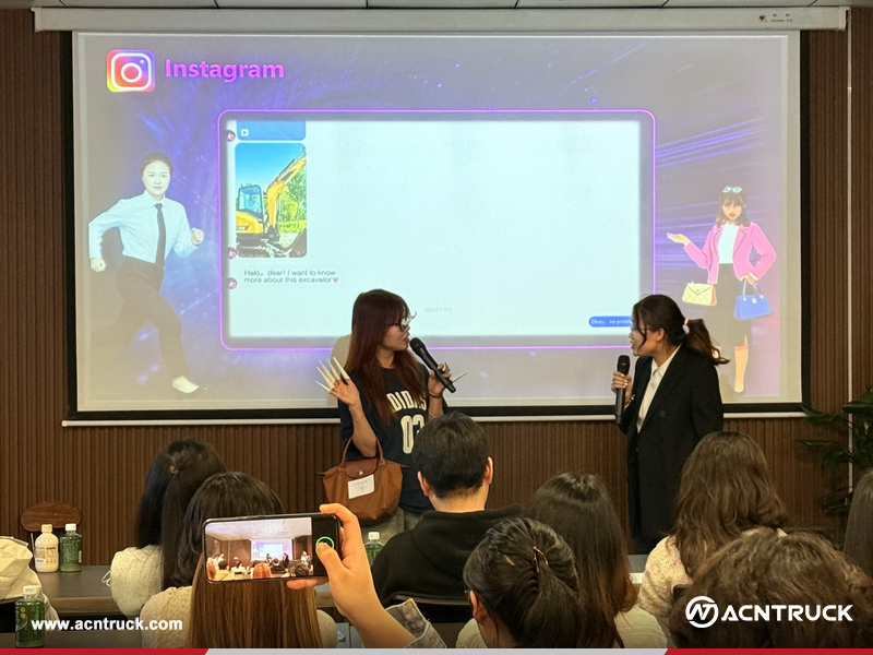 ACNTRUCK Hosts English Presentation Contest on Foreign Trade