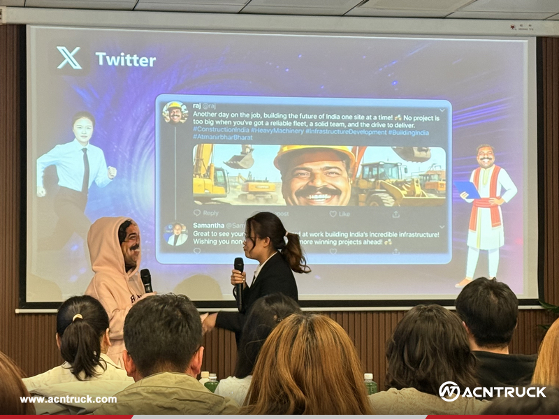 ACNTRUCK Hosts English Presentation Contest on Foreign Trade
